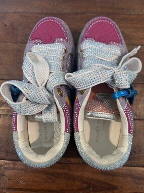 Kurt Geiger London Southbank Tag Platform Sneakers w/Crystals & Eagle Head Tag.6